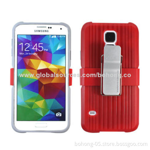 Holster case for Samsung S5 TPU+PC, slim design, same design for 5S/4S/S4/S5